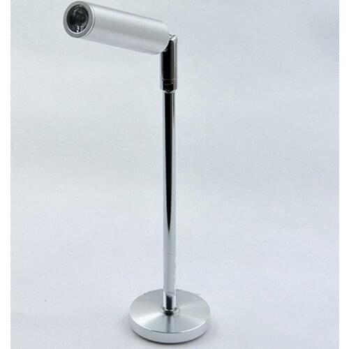 Free Shipping 1*1W 270mm Height Aluminum Adjustable Led Shop Showcase Display Highlight Jewelry Watch