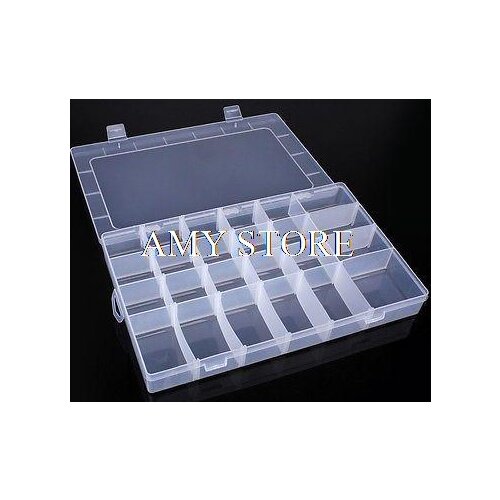 Big 24 Compartment Adjustable Storage Box,Multi Functional Container,Jewelry Box