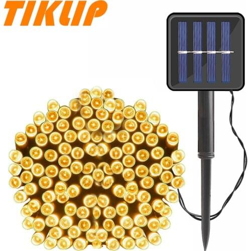Solar Garland Fairy Lights Outdoor Sunlight Powered Garlands For Garden Holiday Christmas Wedding Decoration 2 Modes 22M 200 LED