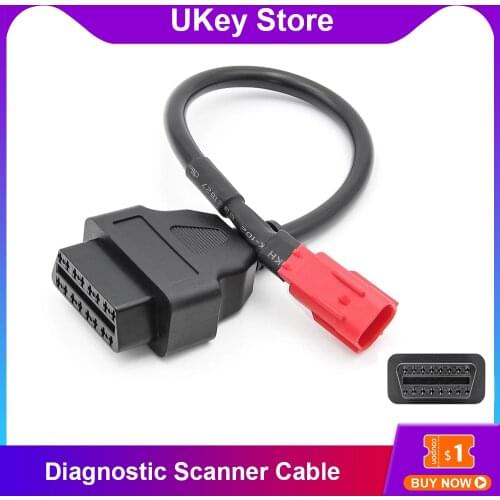 Hot Sale OBD 16pin to 6 pin for Honda Motorcycle 6 Pin Cable Auto Diagnostic Scanner Adapter Cable Diagnostic Connector