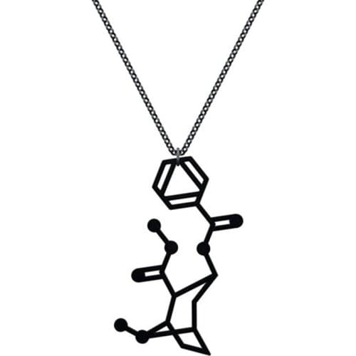 Cocaine Molecule Necklace