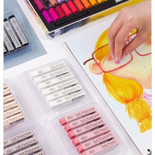 Korea Ally Color Chalk Monochrome Set Professional Painting Sketch Coloring Powder Single Pastel Painting Stick