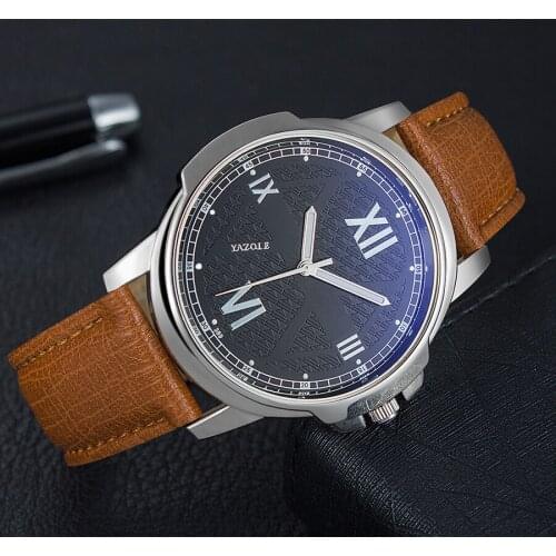 YAZOLE Top Brand Fashion Blue Glass Luminous Wrist Watch Men Watch Mens Watch Luxury Waterproof Watches relogio masculin