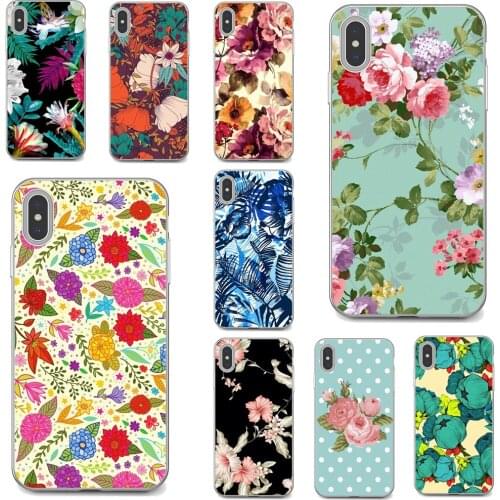 Flowers-Vintage-Ring-Grip-Peony-Rose Soft Covers For Xiaomi mi Redmi Note 3 4 4X 5 6 7 8 8t 9 9s 9t 10 pro lite