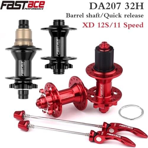 FASTACE DA207 Hubs Set 32H Front Rear MTB Hub 8s 9s 10s 11s 12V Mountain Bike Hub Compatible SRAM XD System Bicycle Parts