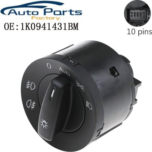 New Auto Headlamp Light Switch For Volkswagen Passat B6 2007 1K0941431BM