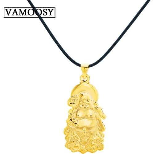 Thailand Buddha 24K Gold Buddha Pendant Necklace for Women no chain Buddha Pendant Buddhist Meditation Necklace Hinduism Jewelry