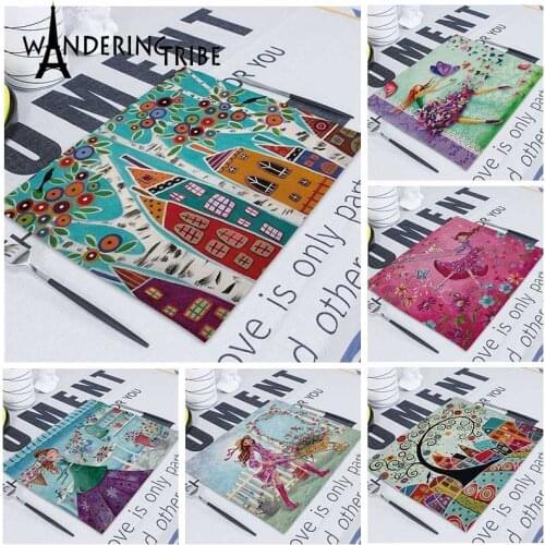 Provence Dish Napkin Kitchen Towel Table Napkin Cloth Table Mats Paper Serviettes Wedding Linen Handkerchief Guardanapo Napkins