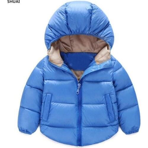 New Boys Down Parkas Kids Jackets Children Winter Thick Warm Coats Baby Fashion Thermal Liner Down Outerwear Clothing