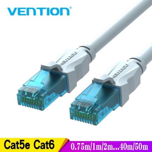 Vention Ethernet Cable Cat5e Lan Cable UTP CAT 6 RJ 45 Network Cable 10m/20m/40m Patch Cord for Laptop Router RJ45 Network Cable