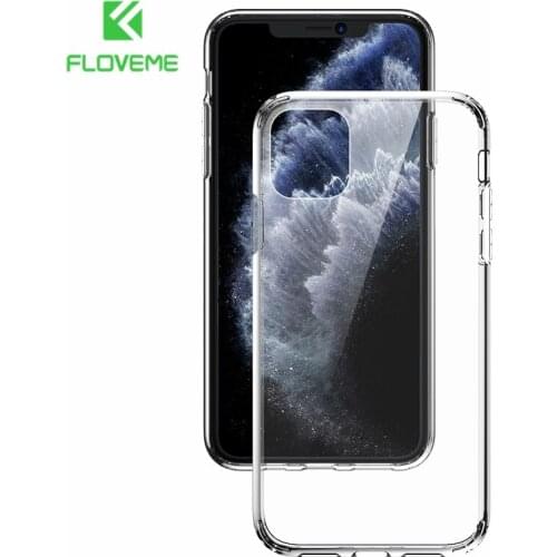FLOVEME Silicone Phone Case For iPhone 7 8 6 6S Plus 7 Plus 8 Plus 11 Pro XS Max XR X Case Transparent Protection case Coque