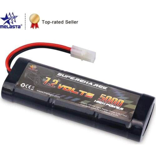 Melasta 7.2V 5000mAh NiMH Replacement RC Battery with Tamiya Discharge Connector for RC toys Racing Cars Boat Aircraft free ship