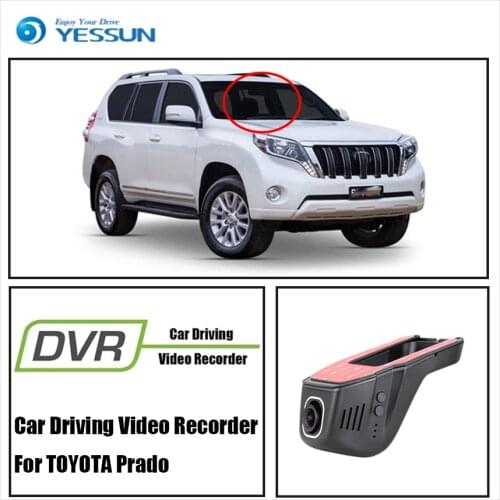 YESSUN for TOYOTA Prado Car DVR Digital Video Recorder Front Camera Dash Black 1080P Not Reverse Parking Camera Box HD
