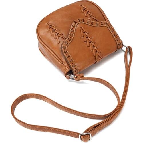 1 Pcs Women Lady Girl Shoulder Crossbody Bag Weaving PU Leather for Mobile Phone New
