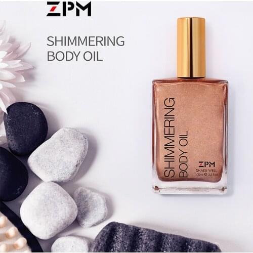 ZPM Luxe Multi-Purpose Hydrating Body Oil with Bronze Tanning Lotion Natural Solarium Highlighter Oil Moisturizing Bronzer 100ml