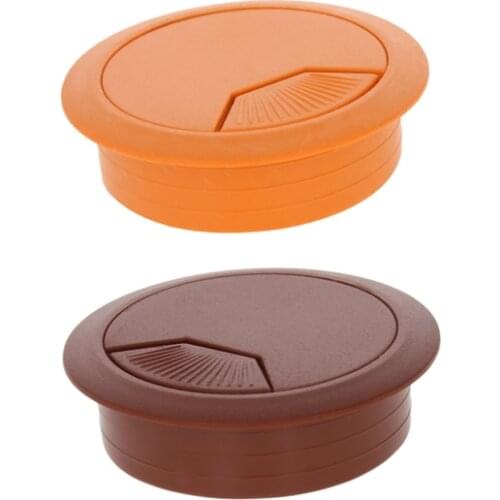 MroMax Desk Threading Box Plastic Cover Rod Diameter 53/60/80mm Diameter of Cap 65/70/90 Hardware Office Appliances 10/20/30pcs