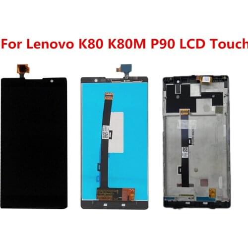 5.5" For Lenovo K80 K80M P90 LCD Display Touch Screen Digitizer Assembly With Frame For Lenovo K80M LCD Display Replacement