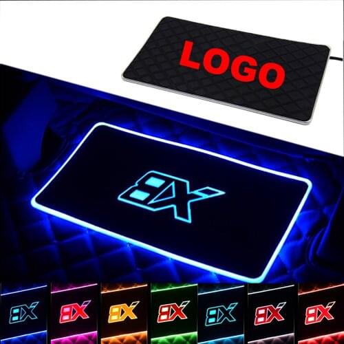 Car Foot Mat Atmosphere Light Ambient Lamp With USB Cigarette Lighter Switch Wireless Remote Music Control Interior Decorative