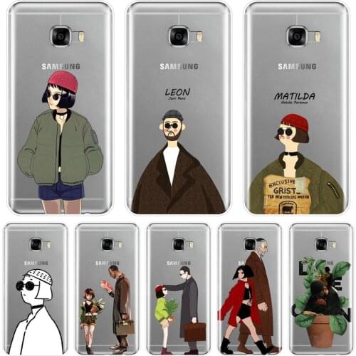 Phone Case For Samsung Galaxy C5 C7 C8 Leon The Professional Matilda Soft Silicone Back Cover For Samsung Galaxy C5 C7 C9 Pro