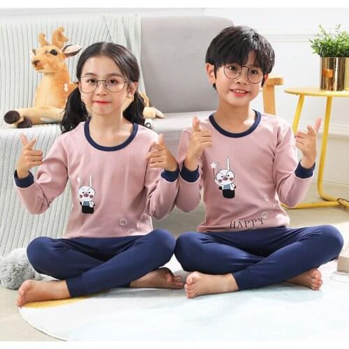 Kids Boys Sleepwear Baby Girl Winter Cotton Sets Children Homewear Pajamas for Boy Pyjamas Kids Nightwear 2-12Y Toddler Clothes