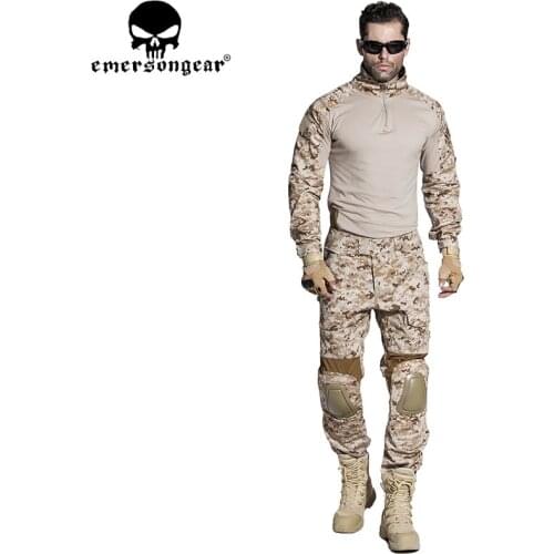 Emersongear Airsoft Gen2 BDU Navy Seals AOR1VALOR Army Uniform Military Battle Kits Suits EM6914