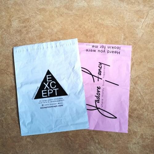 Hot Sale 1000pcs/lot Tear Proof Poly Mailer Bags with Customized Logo Printing Envelope Storage Shipping Bag with Sealing Tape