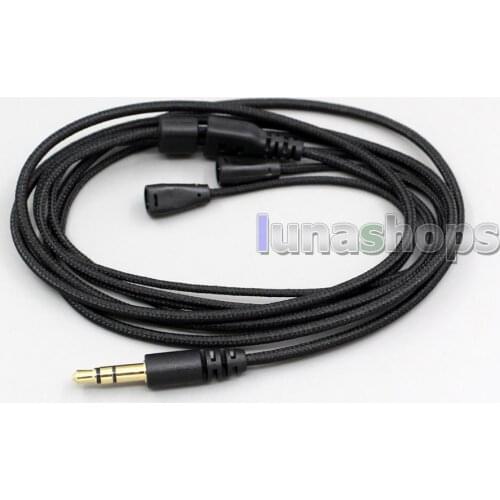 LN002838 For 100pcs 1.2m Custom Handmade Cable For Sennheiser IE8 IE80 earphone headset Net shield