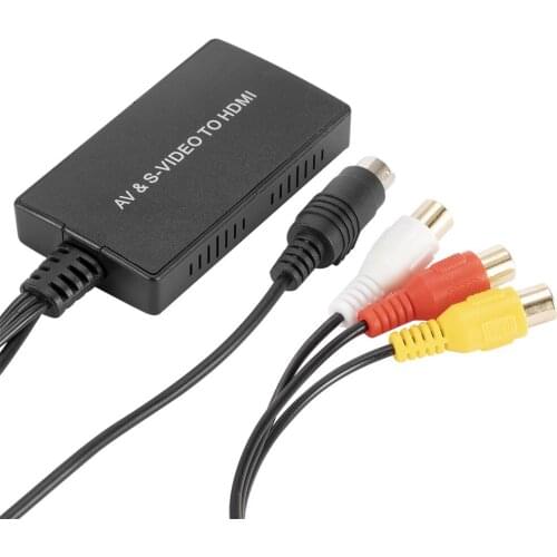 Kebidu 1080P HD For HDTV Set-top box Converter Adapter AV+VIDEO TO HD Wired to HDMI-compatible cable Audio interface With Cable