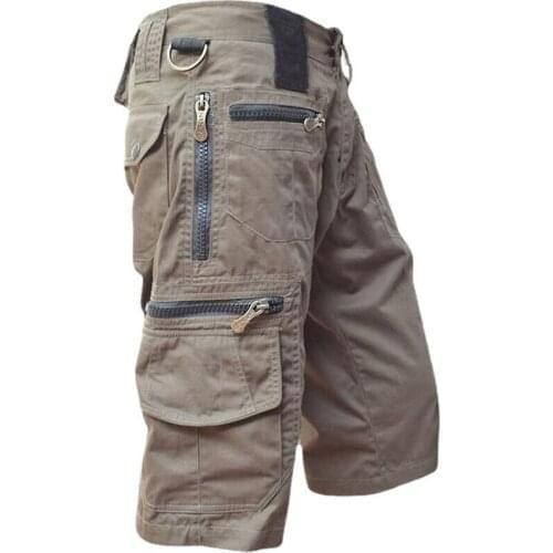 Summer Casual Multi-pocket Cotton Overalls Mens Cargo Shorts Military Men Clothing 2020 Men Casual Shorts Workout Shorts