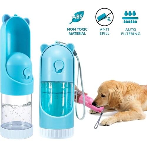 Lightweight Pet Dog Water Bottle for Small Medium Large Dog Drinking Feeder Outdoor Portable Travel Water Bowl Cat Pet Product