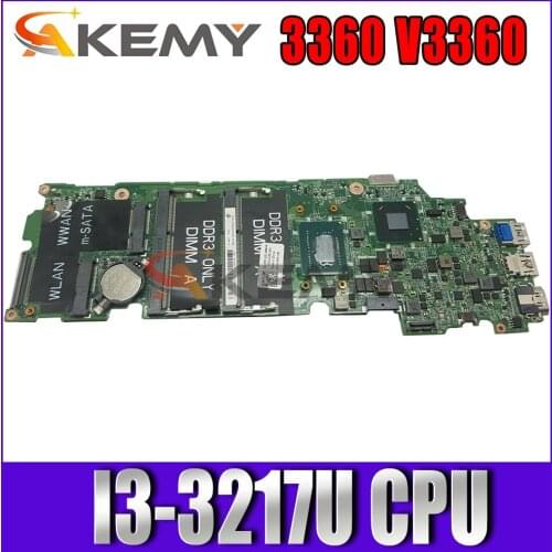 For DELL Vostro 3360 V3360 Laptop Motherboard I3-3217U CN-0MK18J 0MK18J MK18J Tested 100% work