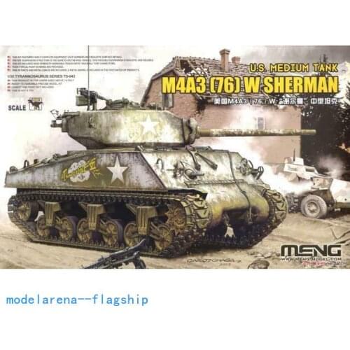 MENG Model TS-043 1/35 U.S MEDIUM TANK M4A3 (76) W TYRANNOSAURUS SERIES Sherman