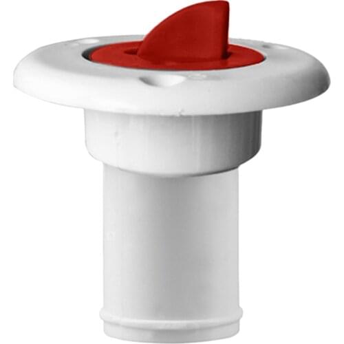 Marine Boat Deck Fuel Fill/Filler Keyless Cap 1 1/2 Inch, Nylon RV, Yacht, Caravan, Campervan Gas Fill Hatch Inlet (Red)