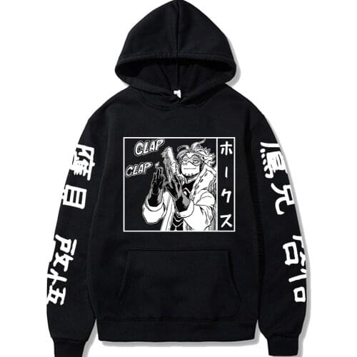 NEW My Hero Academia Hoodies Men Women Hip Hop Fashion Designer Streetwear Anime Hawks Black Hoodies Clothes