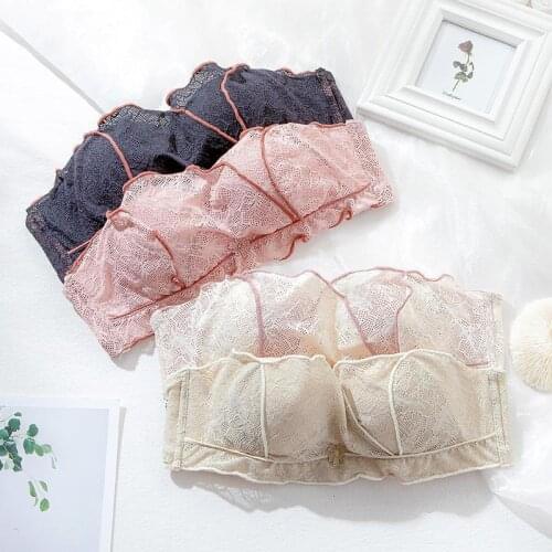 New Womens Bra Sexy Lace Underwear Fashion Push Up Comfort Bra Womens Non Steel Ring Invisible Brassiere Female Lingerie