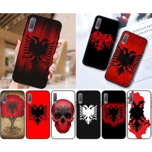 Zororong Luxury Albania flag Phone Case For Samsung Galaxy S10 20 Note10 20 A30 50 70 71 Plus Ultra