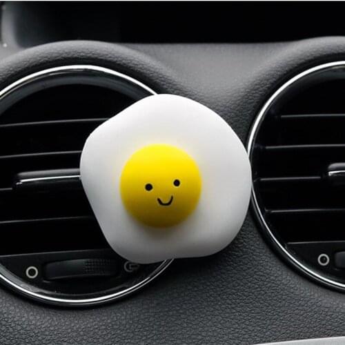 DIY Baking Smile Poached Egg Car Aroma Diffuser Mousse Cake Chocolate Fondant Plaster Silicone Mold