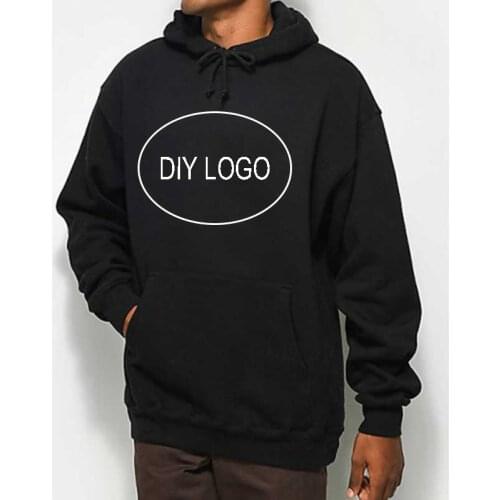 Custom Hoodies Mens Logo Text Photo Print Wholesale diy sweatshirt Unisex high quality streetwear Fleece Hoodie Top Dropshipping