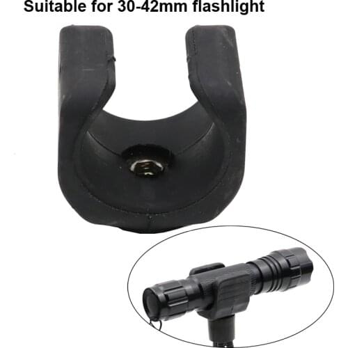 Big size U Shaped Flashlight Clip Mount Clamp For Tripod Monopod Fishing Light Lamp Holder Grip Stand For 26650 led Flashlight