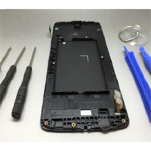 Coreprime 100% Test Well For LG K8 LTE K350N K350E K350DS LCD Display+Touch Screen Digitizer Glass Assembly With Frame+Tools