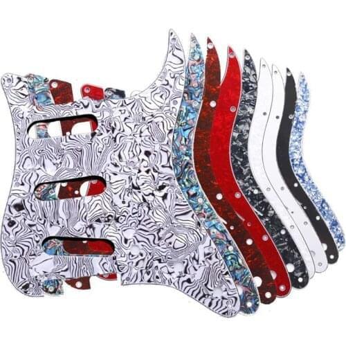 1PC 3 Ply Electric Guitar Pickguard Pick Guard Scratch Plate For 11 Hole Stratocaster Strat ST SSS Guitar Instrument Accessories
