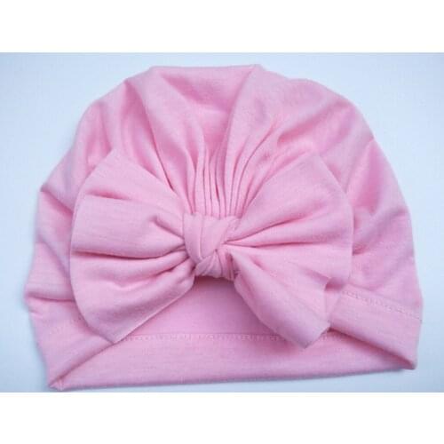 10 Pcs Baby Girl Bowknot Hat Cotton Newborn Baby Accessories Turban Spring Summer Autumn Infant Toddler Kids bonnet Beanie Cap