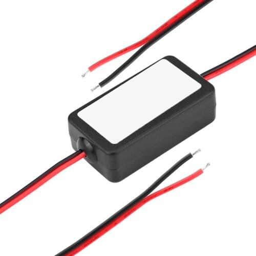 12V DC Car Rearview Camera Power Relay Capacitor Filter Rectifier high characteristic and stable performance Made of Plastic