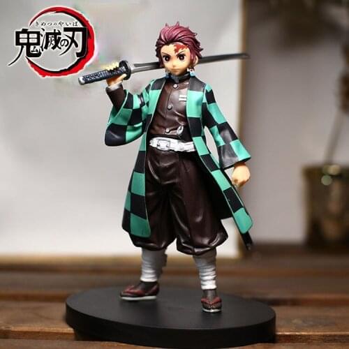 16CM HOT Anime Demon Slayer Tsuyuri Kanawo Kamado Tanjirou PVC Model Figurine Toy Gift