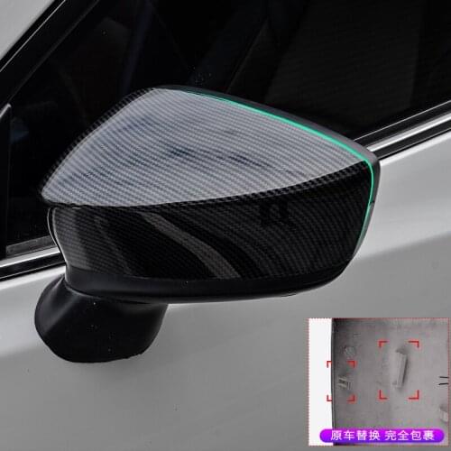 Car Styling for Mazda3 Axela 2014-2020 ABS car Rearview mirror cover Trim/Rearview mirror Decoration Car Stickers Overlay