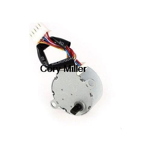 DC 12V 60RPM 5 Pin Connector Air Condition Valve Micro Motor Silver Tone