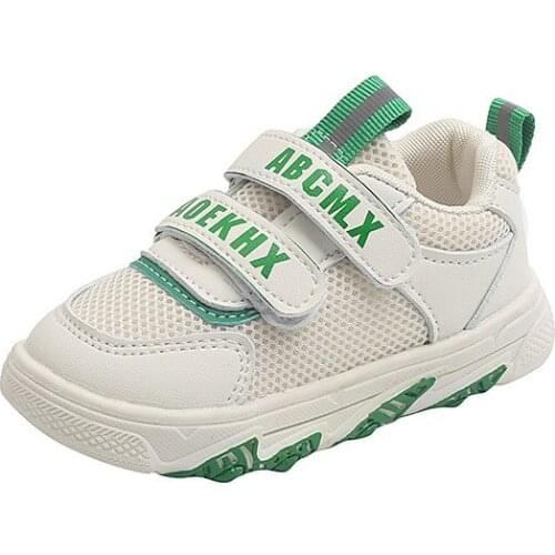 2021 Children Shoes Soft Bottom Girl Air-mesh Breathable Shoes Autumn Kids Running Shoes Non-slip Breathable Hot 21-30 All-match