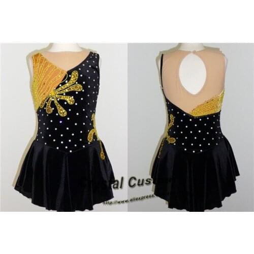 Custom Ice Figure Skating Dress For Kids Fashion New Brand Competition Figure Skating Dresses Crystal DR3648
