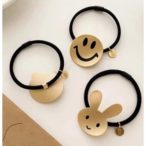 Metal rubber band hair Hair Rope Headband Hair Accessories for Women Girls Metal Rubber Band Hair Rope Headwear