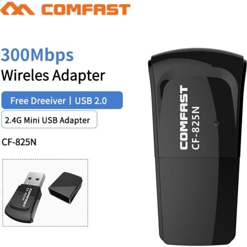 Mini Network Card CF-WU825NV3 USB WiFi Adapter 300Mbps 2dBi Wi-Fi adapter PC Wi Fi Antenna WiFi Dongle USB Ethernet WiFi Receive